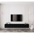 ENWOOD CAPELLA COUNTRY SİYAH 5 KAPAKLI DUVARA MONTE 200 CM TV ÜNİTESİ
