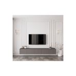 enwood Capella Gri Mdf Country 5 Kapaklı DUVARA MONTE 200 Cm Tv Ünitesi GRİ 200 x 50