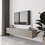 enwood Capella Kumtaşı Rengi Mdf 4 Kapaklı Duvara Monte 180 Cm Tv Ünitesi