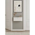 Enwood Mimosa Mdf Duvara Monte Kapaklı Dresuar (50 Cm) - Beyaz