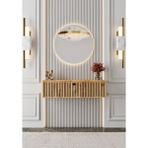 Enwood Mimosa Mdf Duvara Monte Kapaklı Dresuar (90 Cm) - Atlantik Çam
