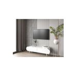 enwood Regulus Beyaz Mdf 2 Kapaklı Ahşap Ayaklı 140 Cm Modern Tv Ünitesi
