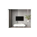 enwood Regulus Beyaz Mdf 2 Kapaklı Ahşap Ayaklı 160 Cm Modern Tv Ünitesi BEYAZ 160 x 48