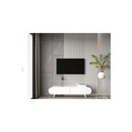Enwood Regulus Beyaz Mdf 2 Kapaklı Ahşap Ayaklı 160 Cm Modern Tv Ünitesi