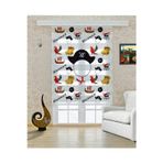 (ENXBOY)KORSAN DİJİTAL BASKILI ZEBRA PERDE-COCUK ODASI-STOR PERDE