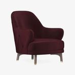 Enza Home 10210 Navona Kadife Dokulu Bordo Berjer