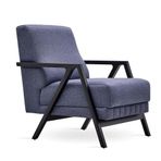 Enza Home 11802 Pavia Kadife Dokulu Lacivert Berjer