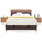Enza Home 13001 Kahve Pavia 200x200 cm Başlıklı Baza