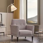 Enza Home 14801 Loreto Kadife Dokulu Kum Berjer