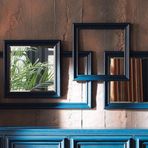 Enza Home 157x77 cm Prusya Mavisi Modern Formlu Konsol Aynası