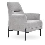Enza Home 16008 Terra Keten Dokulu Orta Gri Berjer