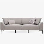 Enza Home 17603 Gri Berta 3 lü Yataklı Koltuk