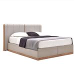 Enza Home 21102 Açık Yeşil Keten Dokulu Kumaş 200x200 cm Polka Başlıklı Baza