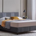 Enza Home 21608 Koyu Gri 90x190 cm Wool Sense Başlıklı Baza