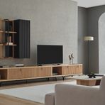 Enza Home Austin 350x45 cm Açık Meşe Maxi TV Ünitesi