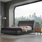 Enza Home Austin Koyu Gri 200x200 cm Baza Başlık Set