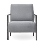 Enza Home Berta 14002 Gri Kadife Dokulu Berjer