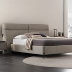 Enza Home Berta 150x200 cm Bej Başlıklı Baza
