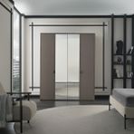 Enza Home Berta 4 Kapaklı Kahverengi Gardrop