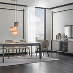Enza Home Berta Konsol + Yemek Masası (Sabit) + Cordell Sandalye (4 adet)