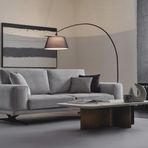 Enza Home Bold 50201 Gri Dokuma Kumaş 3'lü Koltuk