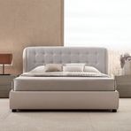 Enza Home Boston Başlıklı Karyola + 5 Kapaklı Dolap + Şifonyer + 2 Adet Komodin