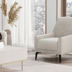 Enza Home Cante 14207 Krem Keten Dokulu Berjer