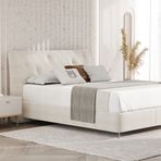 Enza Home Cante 57001 Krem 160x200 cm Başlıklı Baza