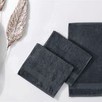 Enza Home Essentials 30x50 cm Antrasit 3'lü Misafir Havlusu