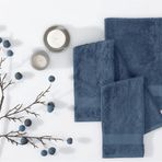Enza Home Essentials Navy 30x50 cm 3'lü Misafir Havlusu