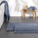 Enza Home Felicia 2'li 50x60 cm 60x100 cm İndigo Banyo Paspas Seti