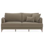 Enza Home Fiore 11702 Sütlü Kahve Tay Tüyü Yataklı Üçlü Koltuk