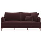 Enza Home Fiore 11708 Mürdüm Tay Tüyü Yataklı Üçlü Koltuk