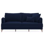 Enza Home Fiore 11710 Lacivert Tay Tüyü Yataklı Üçlü Koltuk