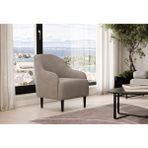 Enza Home Henna Berjer, 70507 Açık Gri, Kadife Dokulu