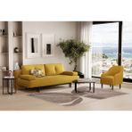 Enza Home Henna Koltuk Takımı, 70508 Yağ Yeşili, Kadife Dokulu