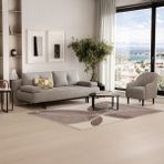 Enza Home Henna Koltuk Takımı, Kadife Dokulu - Açık Gri