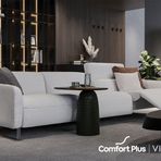 Enza Home Jerez 16007 Beyaz Dokuma Kumaş 4'lü Koltuk