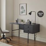 Enza Home Kalinsta Çalışma Masası - Siyah - 1301x581x750