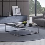 Enza Home Legato Kare Metal Orta Sehpa - Siyah
