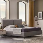 Enza Home Loreto Başlıklı Baza Set 160X200 - 160 x 200 cm - Mavi