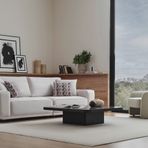 Enza Home Mesta 14008 Krem 3'lü Koltuk+Berjer