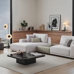 Enza Home Mesta 14008 Krem Sol Köşe Kombinasyon