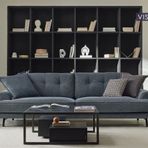Enza Home Milan 15203 Petrol Buklet 3'lü Koltuk