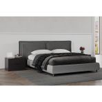 Enza Home Modena Başlıklı Baza (160x200 cm), 55101 Gri