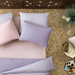 Enza Home Noah Pudra Lastikli 200x200 cm Çarşaf
