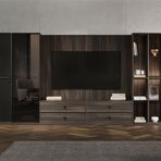 Enza Home Parma TV Ünitesi Kombinasyonu 1, 384x180 cm (GxY)