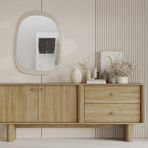 Enza Home Perge 69x94 cm Konsol-Şifonyer Aynası