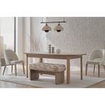 Enza Home Perge 70801 Yeşil Dokuma Kumaş Bank