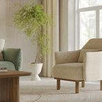 Enza Home Perge Berjer, Şönil, 57001 Krem